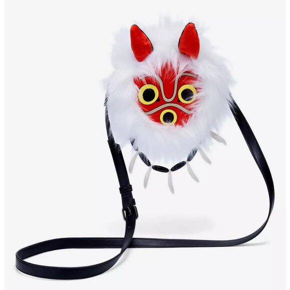 Our Universe Studio Ghibli Princess Mononoke San's Mask Figural Crossbody Bag - - Picture 1 of 4